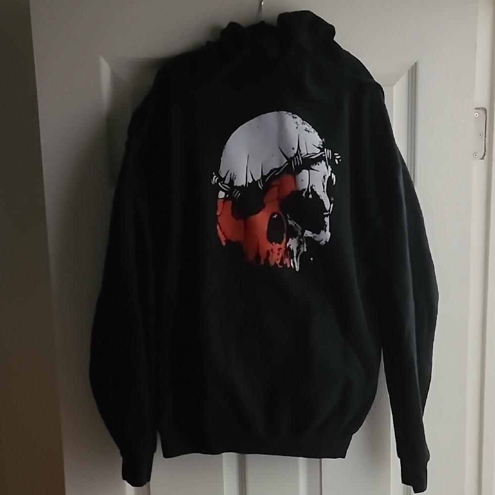 Black Skull Graphic Hoodie